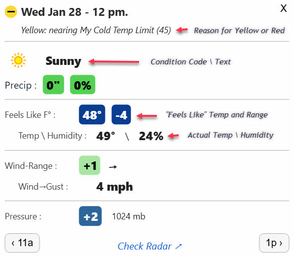 My Condition Codes Icon